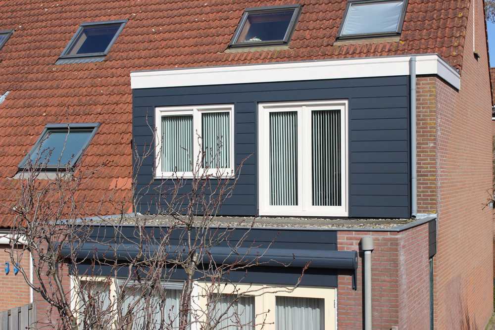 nieuwe gevelbekleding aan woning